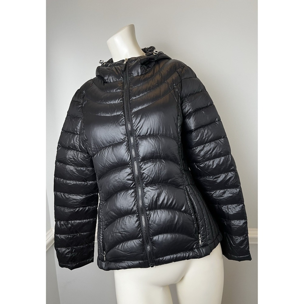 Andrew Marc Lightweight Packable Premium Down Hooded Jacket Small